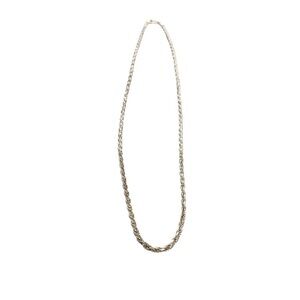 925 Italy Sterling Silver 20” Rope Chain Necklace. Pre owned